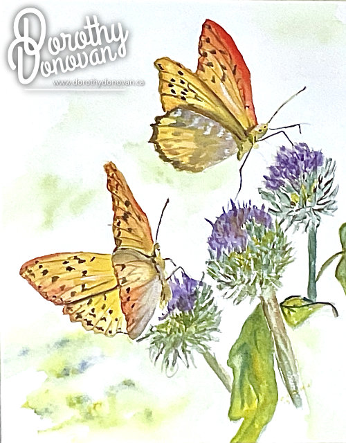 Butterfly with Clover